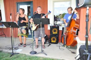 The group The Bare Essentials, from Avondale, provided the music during Yappy Hour.