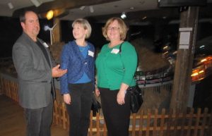 Rob and Katharine King join Sue Minarchi during one of the rare times the train exhibit runs for adults only.
