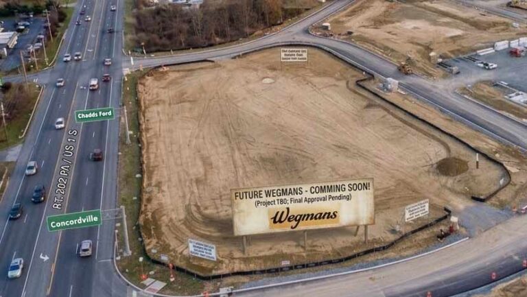Wegmans development and retail area