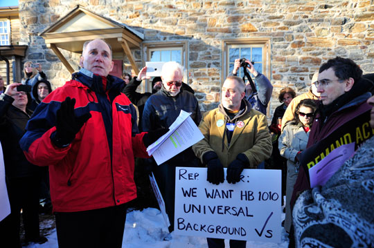 Read more about the article Protest, counter protest over gun bill