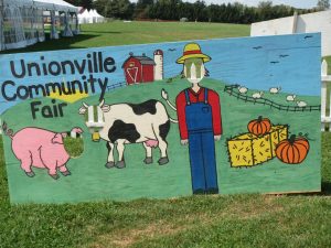 The Unionville Fair includes many entertaining opportunities for children to learn about farm life.