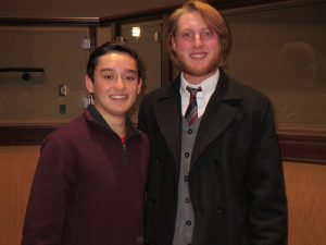 2012 Unionville High classmates Matt Lee (left) and Quin Savant say they are grateful to have so many positive memories of Andy Joseph.