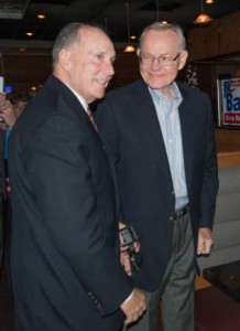 State Rep. Stephen Barrar with Chadds Ford Township Supervisors' Chairman Keith Klaver during a post-election celebration.