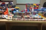 A table at the Avondale barracks of the Pennsylvania State Police became a gift-wrapping station last week.