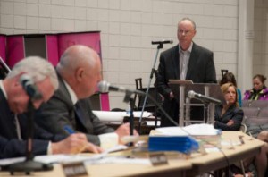 John Snook, from the Brandywine Conservancy and Museum of Art, addresses the Concord Township Planning Commission.