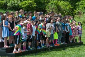 Third-graders perform "Who DO We Appreciate?"