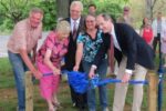 Halsey Spruance (right), executive director of the Delaware Museum of Natural History, is joined by those who played a role in the new exhibit, 'Delaware Rocks!'