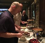 Anton J. Dell’Orefice helps himself to the dessert buffet at Brandywine Prime