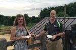 Teresa Banghart and Anton Dell O'rifice enjoy the summer evening