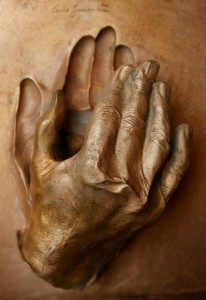 A bronze cast of the hand of Saint John Paul II will be part of the 'Vatican Splendors' exhibit. Photo courtesy of ©Cittá del Vaticano