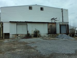 One of the buildings on the west side of the former creamery site is slated for demolition. Photo courtesy of Sandra Mulry