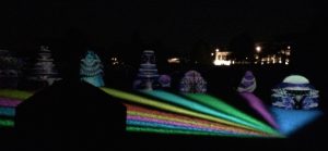 The Topiary Garden is transformed into a symphonic kaleidoscope of sound and color during 'Nightscape."