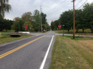 The intersection of Bayard and Rosedale roads in Kennett Township has been changed to a four-way stop.