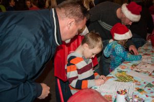 Some visitors took the opportunity to wrote letters to Santa,