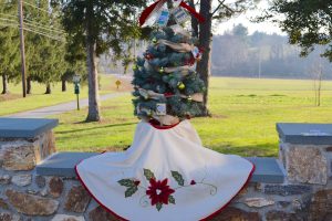 A small, live Christmas tree pays tribute to some of the people committed to the Underground Railroad.