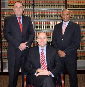 Chester County District Attorney Tom Hogan (center) is shown with Chester County Detective Lt. Michael McGinnis and Chief County Detective Kevin Dykes.