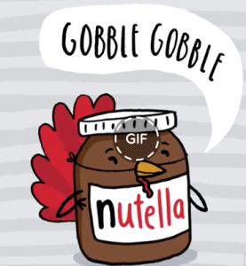 Chrissy Eckman takes advantage of the Thanksgiving holiday to promote Nutella in November.