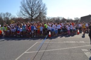 Runners get ready to take off during the 2015 race.