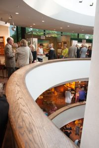 Visitors to the museum eat and shop their way through all three floors of the museum during the show.