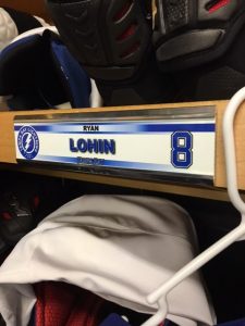 Ryan Lohin says he feels right at home with the Tampa Bay Lightning and hopes to earn a permanent spot there.