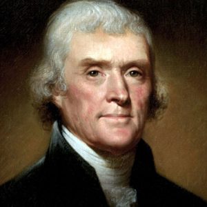 Thomas Jefferson portrait by Rembrandt Peale