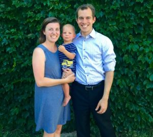 Ben Stafford (from right) will be relocating to the Kennett area with his son Caleb and wife, Marissa, to assume the executive director post for the Constellation Network.