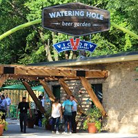 The Watering Hole, a beer garden at the Philadelphia Zoo, is a partnership with Victory Brewing Company.