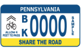 Share the Road license plates are now available and will help fund bike safety programs. 