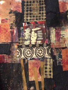 "Tangier Interlude" mixed media by Angela Reed Breese