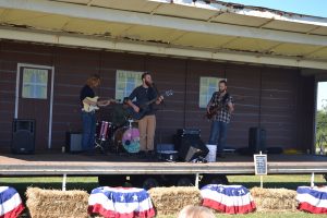 Marlboro Road, a local band, entertains the crowd during Founders Day.
