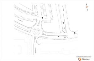 A roundabout to control traffic flow is proposed for the intersection of Evergreen Place and Hillman Drive. Residents of the Estates at Chadds Ford fear the circle would cause a traffic jam and pose a problem for them getting into and out of their development. Evergreen Place is their only pint of ingress and egress.