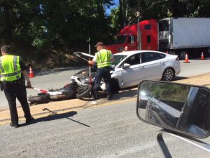 Emergency personnel respond to a crash on Route 202 on Wednesday, Sept. 14. Photo by Vince Moro