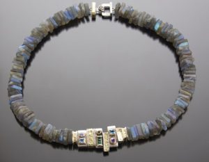 Susan Schultz necklace at the Blue Streak Gallery