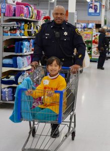Chester County Deputy Sheriff Kevin Griffin ends up with a full shopping cart.
