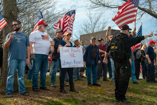 Read more about the article Big turnout for pro 2A rally at Barrar’s office