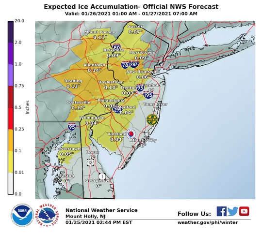 You are currently viewing Snow and ice possible