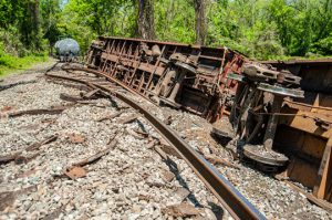Read more about the article Train derails along Creek Road