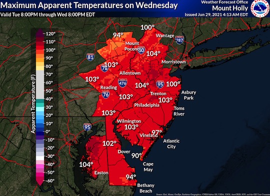You are currently viewing Excessive heat through tomorrow