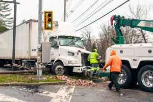 Read more about the article Big rig plows through Leaders