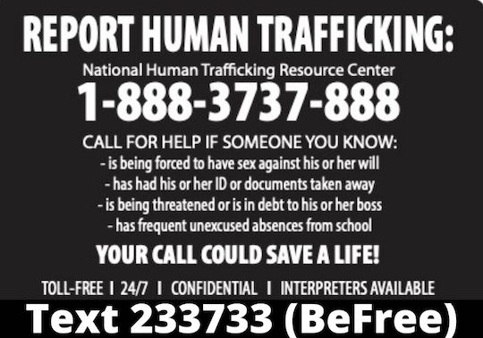 You are currently viewing Libraries post human trafficking info